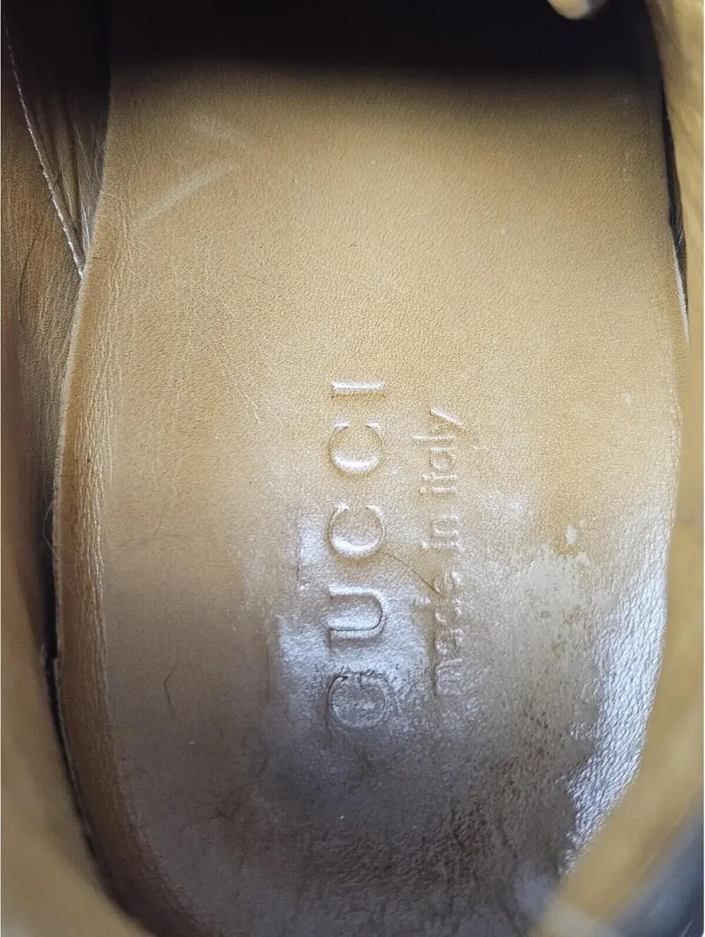 Gucci Men’s Brown Leather Chukka Boots Size 9 Made in Italy 161473 Vibram Soles
